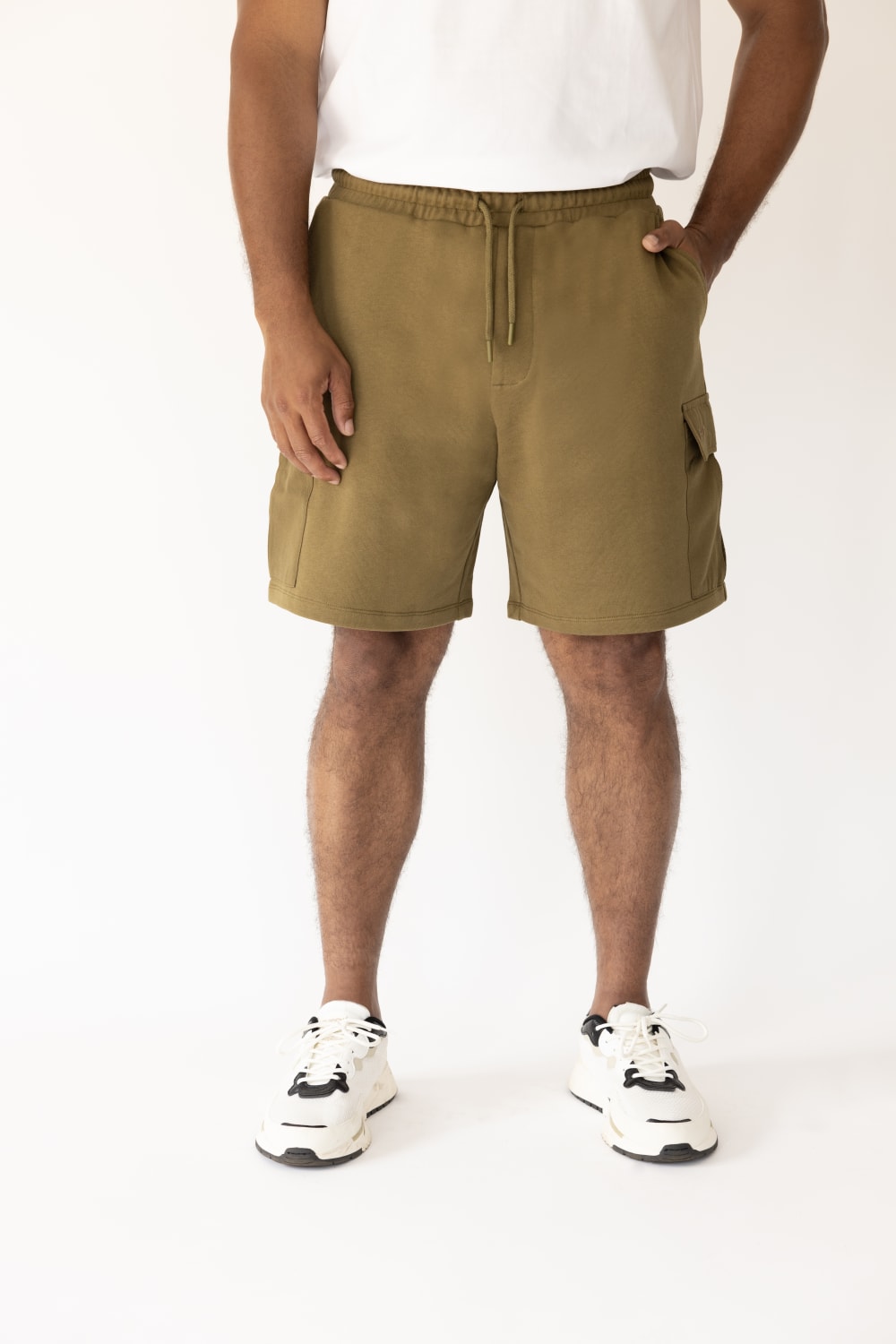 GNP İstanbul-Khaki Cargo Shorts-Şort-1-roqelvaxirum.shop