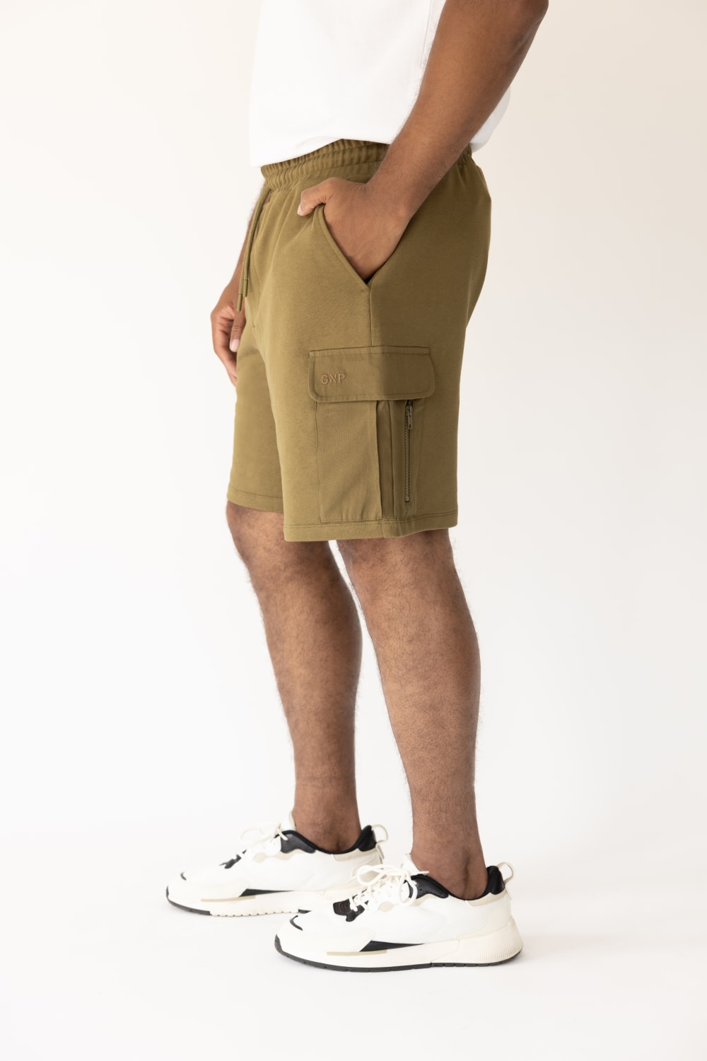GNP İstanbul-Khaki Cargo Shorts-Şort-2-roqelvaxirum.shop