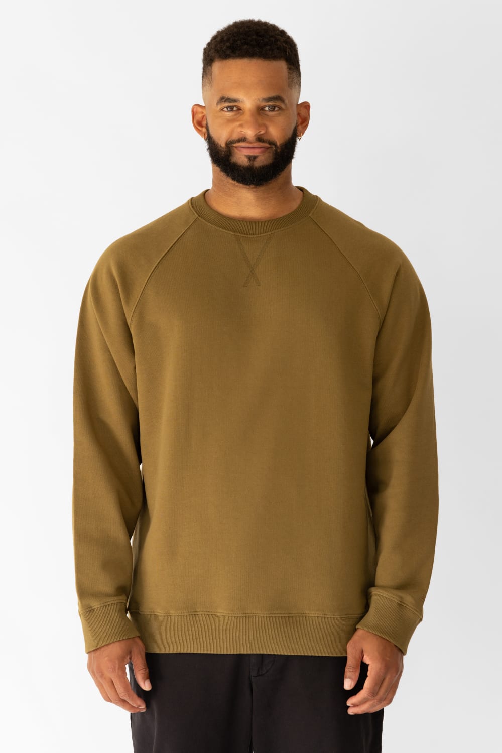 GNP İstanbul-Khaki Raglan Sweatshirt-Sweatshirts & Hoodies-1-roqelvaxirum.shop