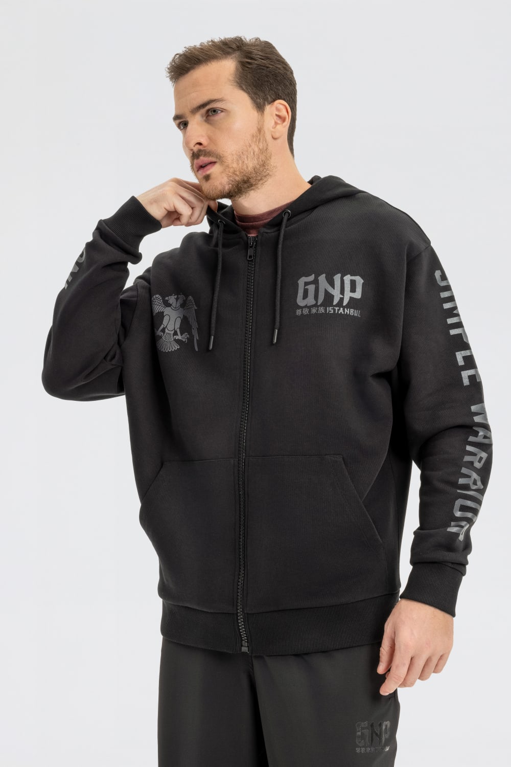 GNP İstanbul-Simple Warrior Sweatshirt-Sweatshirts & Hoodies-3-roqelvaxirum.shop