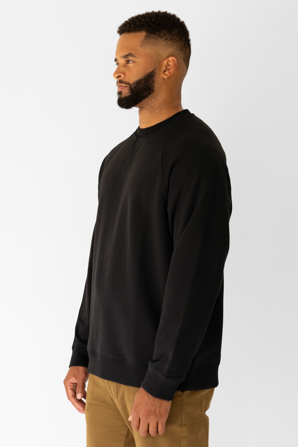 GNP İstanbul-Siyah Night Out Raglan Sweatshirt-Sweatshirts & Hoodies-2-roqelvaxirum.shop