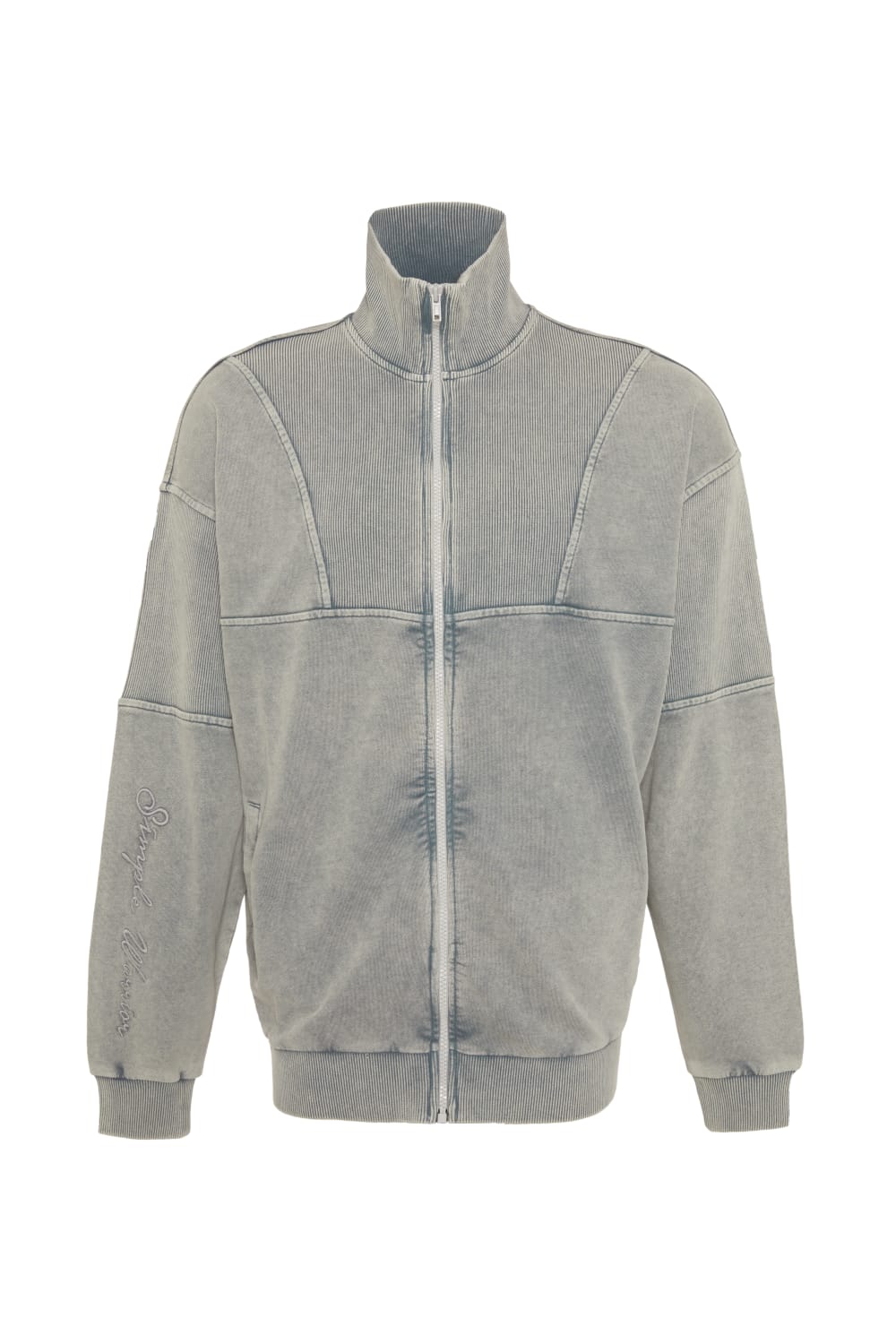 GNP İstanbul-Zip Through Retro Track Neck Sweatshirt-Sweatshirts & Hoodies-2-roqelvaxirum.shop