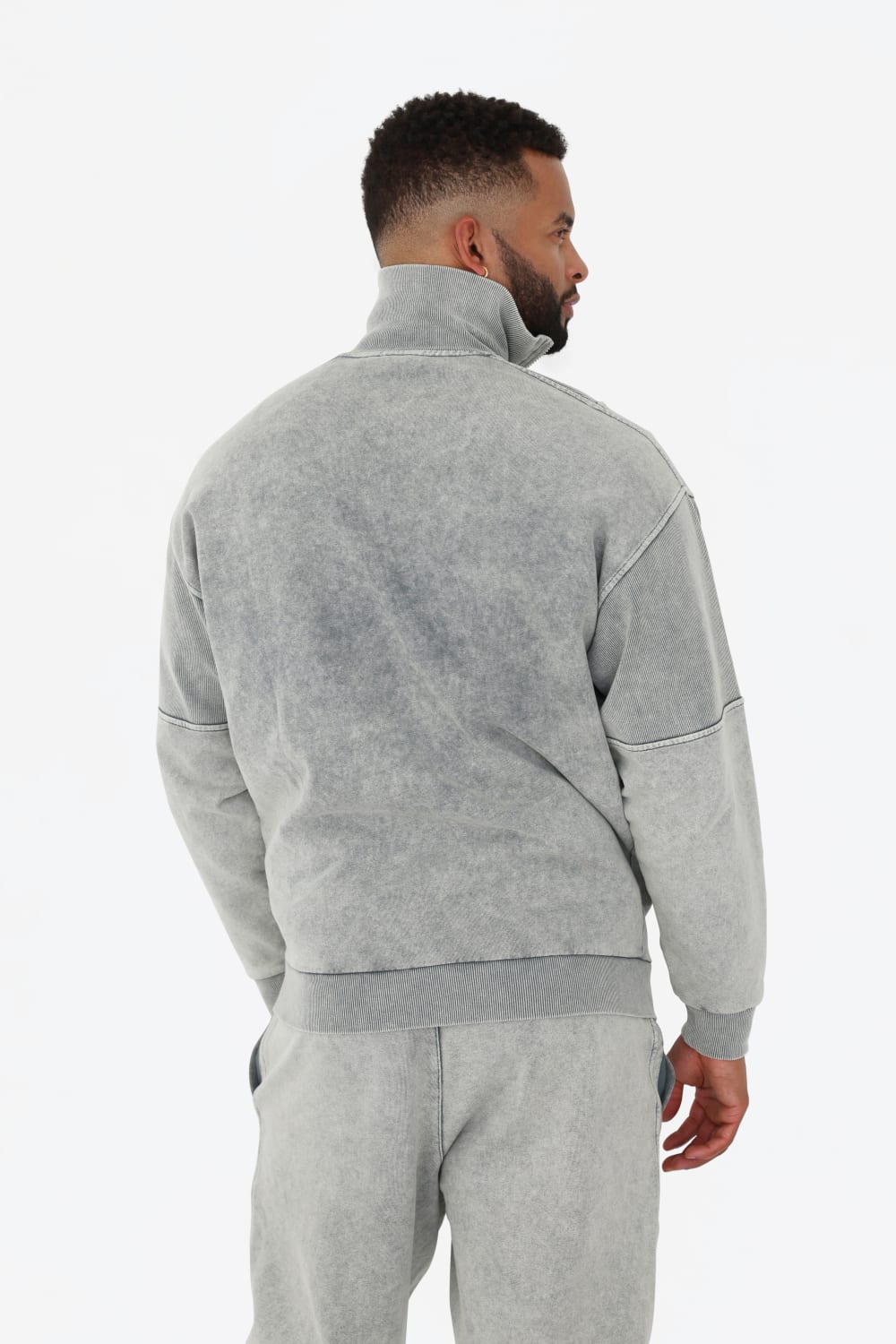 GNP İstanbul-Zip Through Retro Track Neck Sweatshirt-Sweatshirts & Hoodies-4-roqelvaxirum.shop