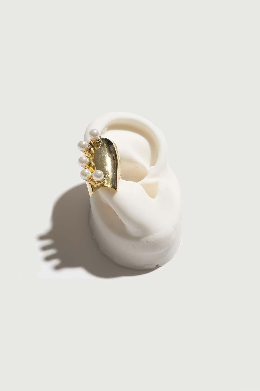 Gal İstanbul-Fein Earcuff GoldxPearl-Küpe-1-roqelvaxirum.shop