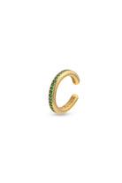 Gal İstanbul-Tiny Earcuff Gold x Green-Küpe-1-roqelvaxirum.shop