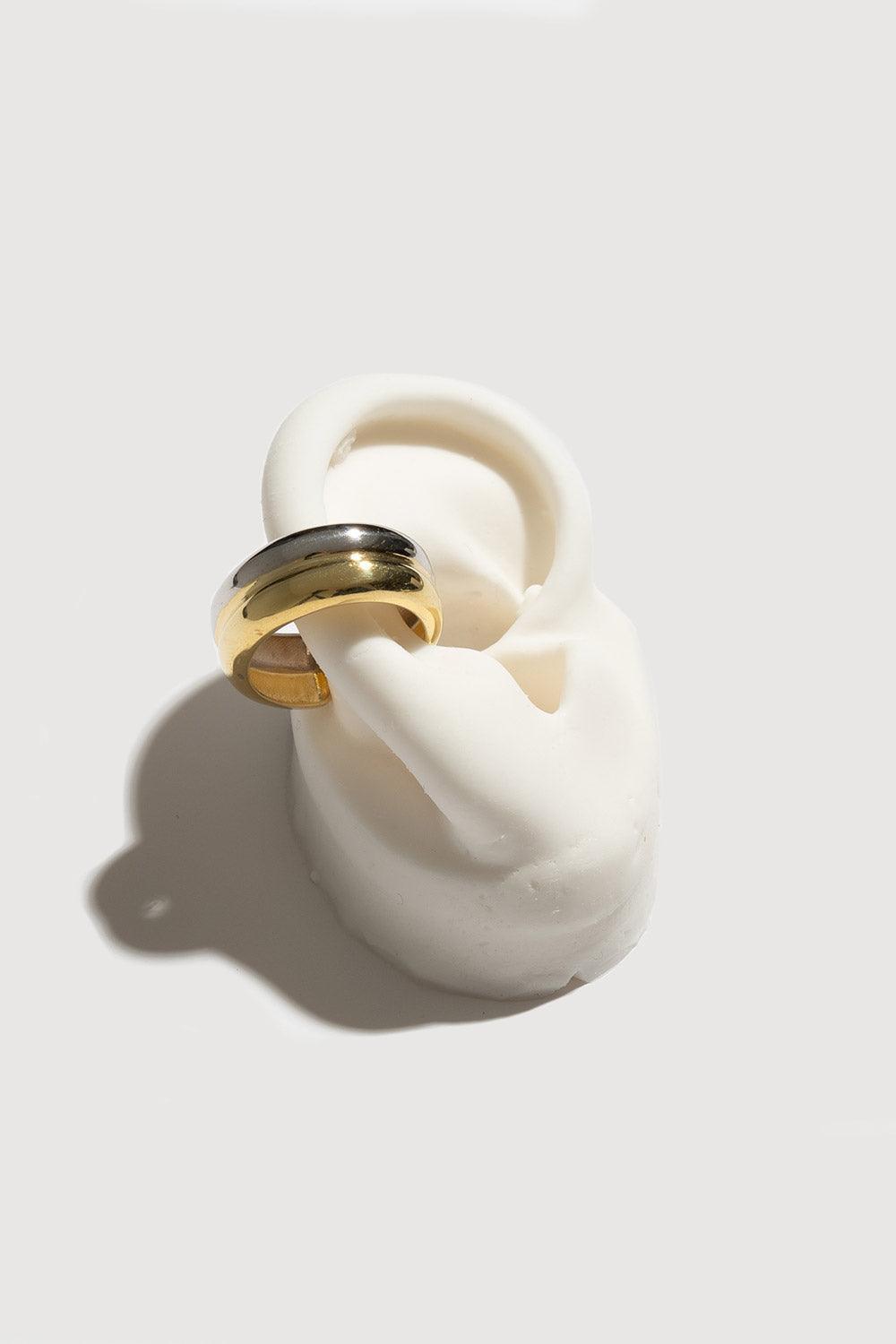 Gal İstanbul-Twin Earcuff Gold-Silver-Küpe-1-roqelvaxirum.shop
