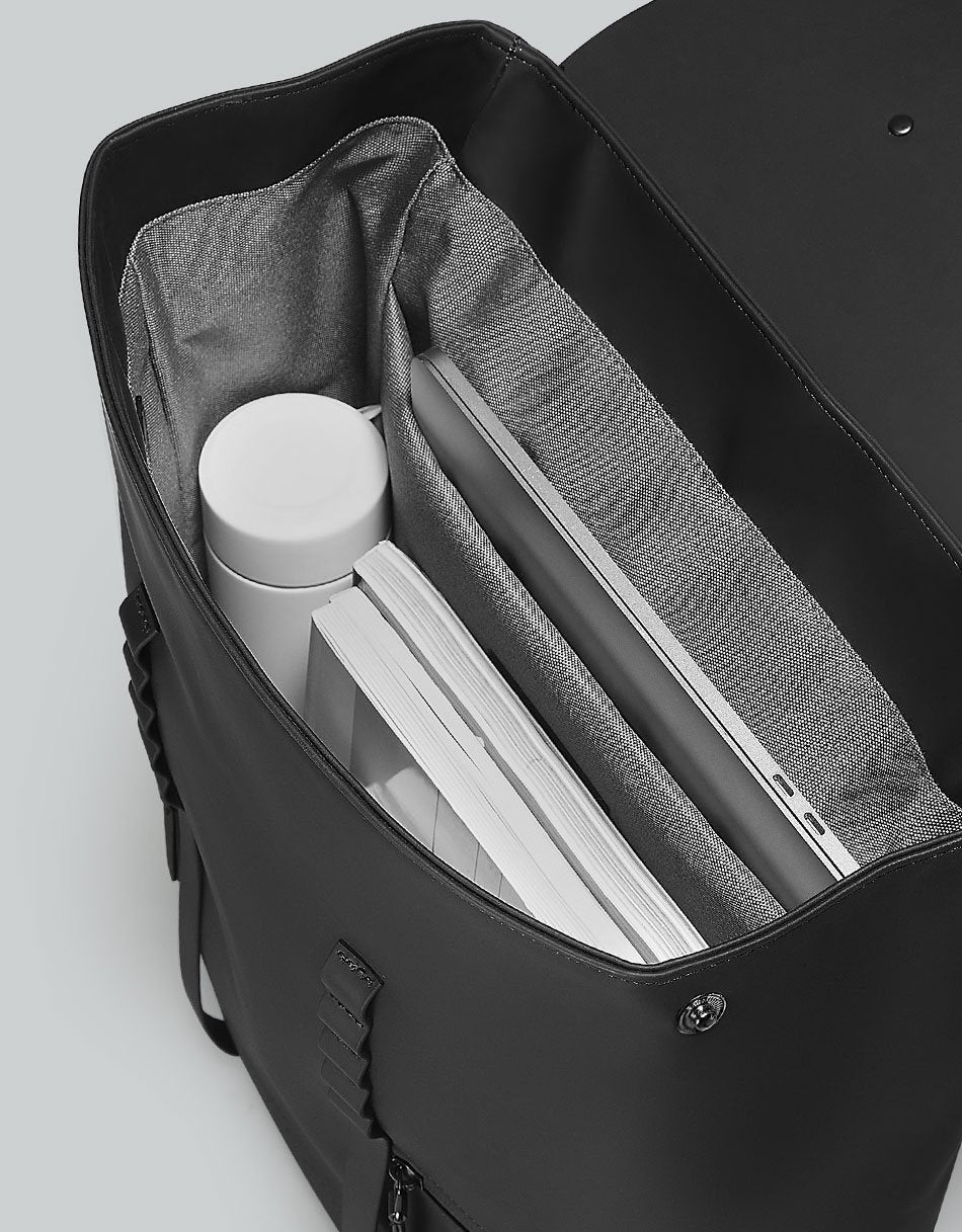 Gaston Luga-Gaston Luga Splash 2.0 Laptop Bölmeli Sırt çantası 16'' Siyah-Sırt Çantası-5-roqelvaxirum.shop