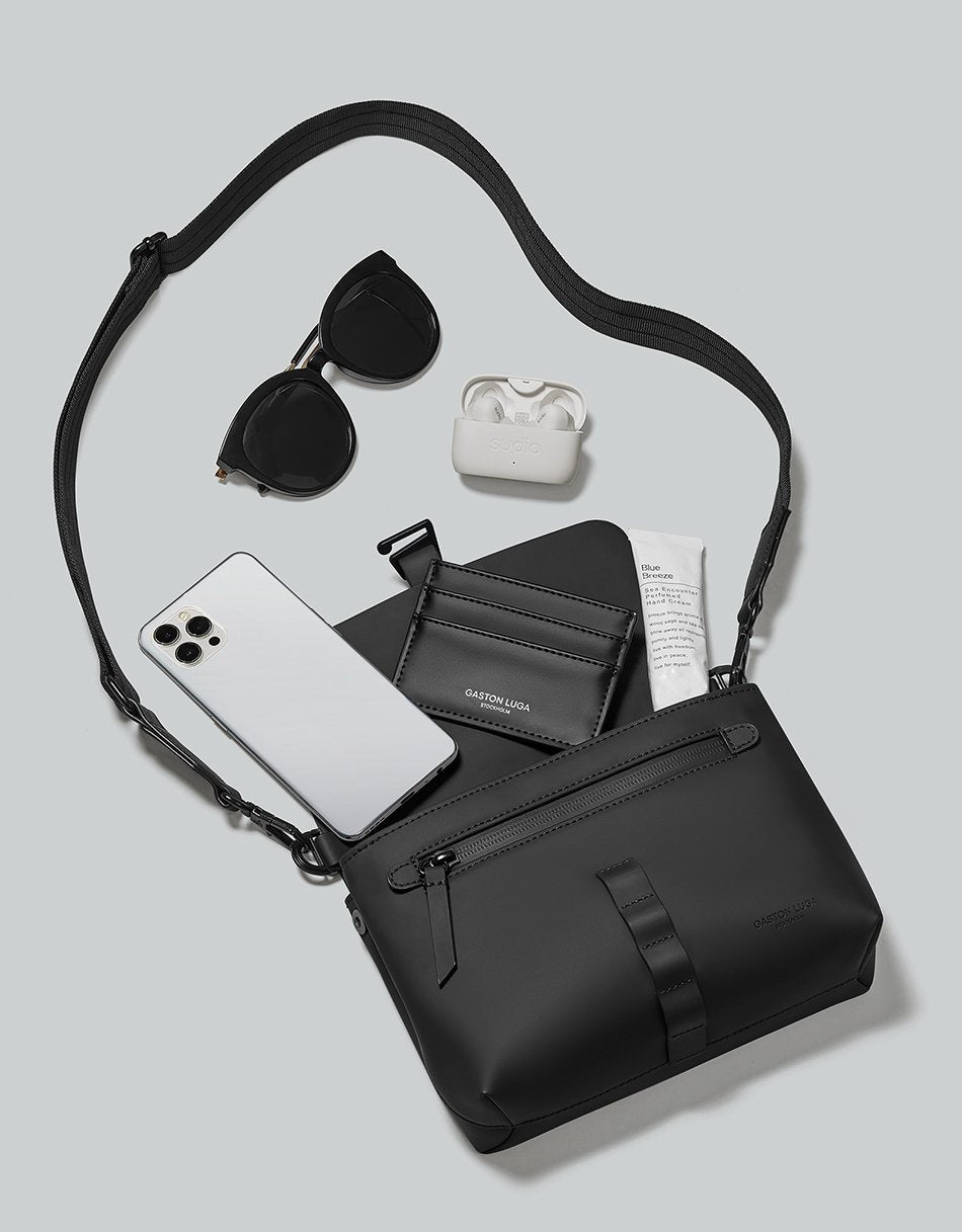 Gaston Luga-Gaston Luga Spläsh Crossbody Bag Black-El Çantası-3-roqelvaxirum.shop