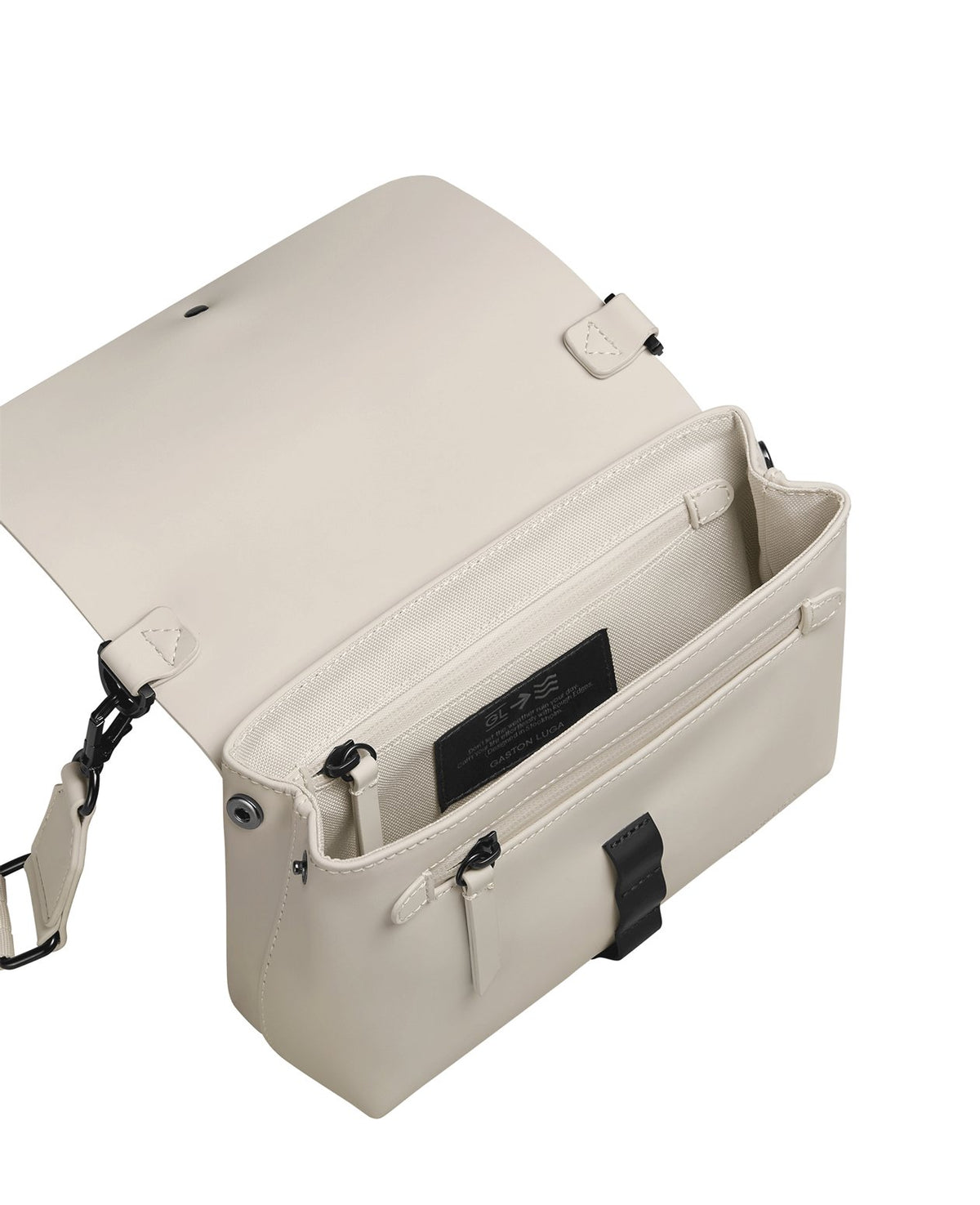Gaston Luga-Gaston Luga Spläsh Crossbody Bag Cloud Cream-El Çantası-3-roqelvaxirum.shop