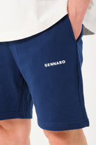 Gennaro-Basic Sweat Short Lacivert-Şort-4-roqelvaxirum.shop