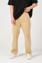 Gennaro-Carpenter Pants - Camel-Kot Pantolon-3-roqelvaxirum.shop