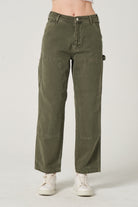 Gennaro-Carpenter Pants- Women Haki-Kot Pantolon-1-roqelvaxirum.shop