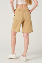 Gennaro-Carpenter Shorts - Women Camel-Şort-4-roqelvaxirum.shop