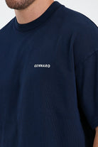 Gennaro-Heavyweight Oversize T-shirt - Koyu Lacivert-T-Shirts-5-roqelvaxirum.shop
