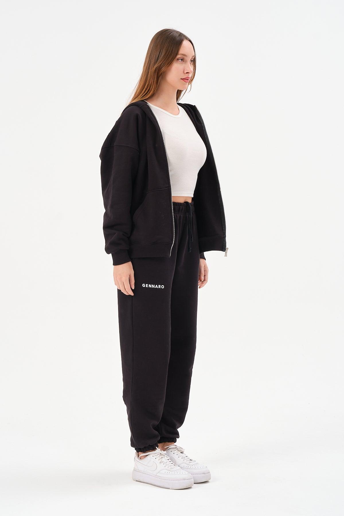 Gennaro-Oversize Jogger - Siyah-Eşofman-2-roqelvaxirum.shop