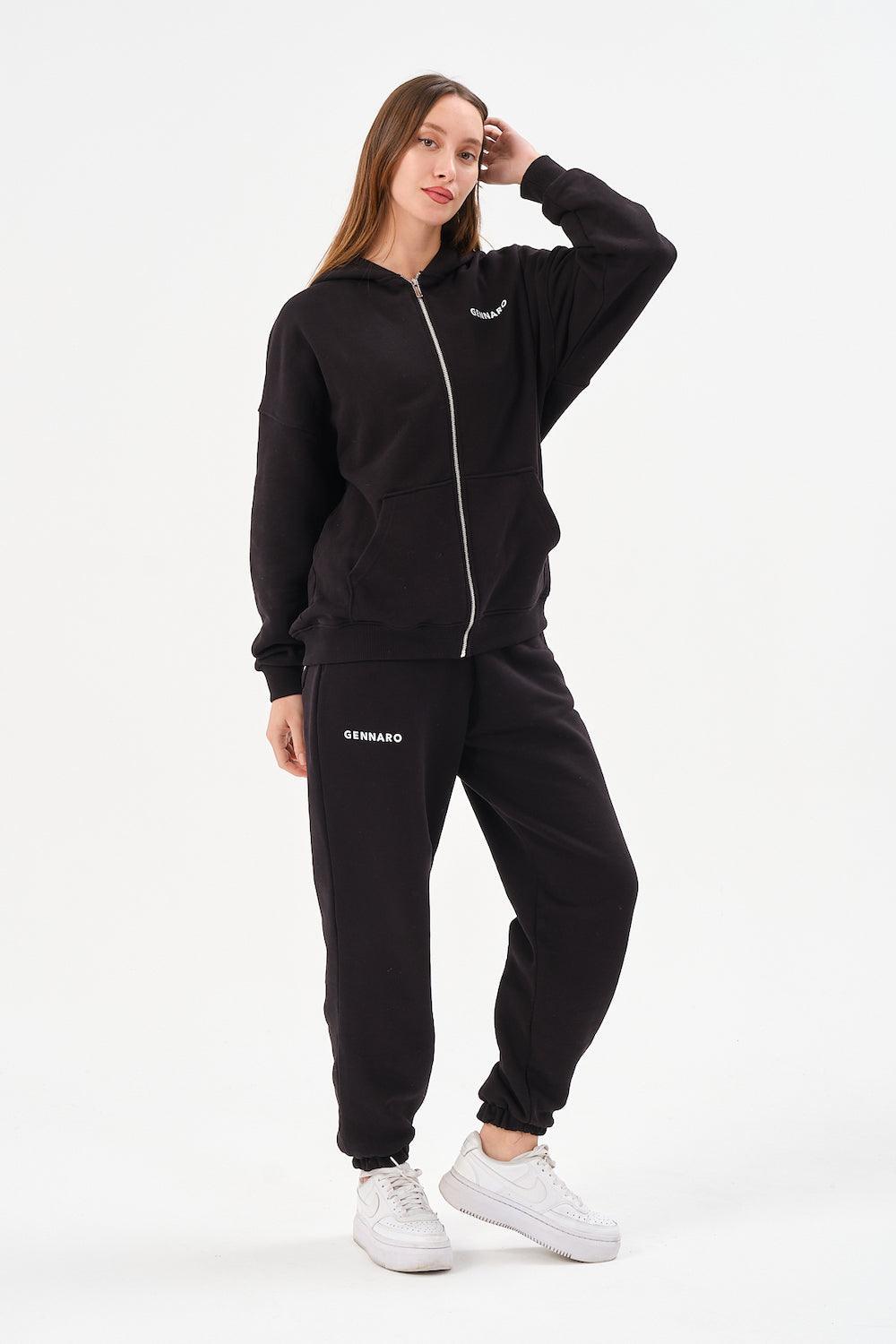 Gennaro-Oversize Jogger - Siyah-Eşofman-3-roqelvaxirum.shop