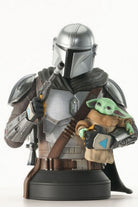Gentle Giant Ltd.-Star Wars - Mandalorian with Grogu 1/6 Scale Limited Edition Büst-Heykel-3-roqelvaxirum.shop
