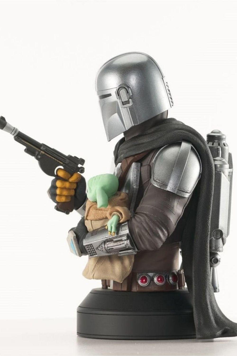 Gentle Giant Ltd.-Star Wars - Mandalorian with Grogu 1/6 Scale Limited Edition Büst-Heykel-6-roqelvaxirum.shop