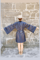 Geomi-Rainbow Kimono - Lacivert-Kimono-2-roqelvaxirum.shop