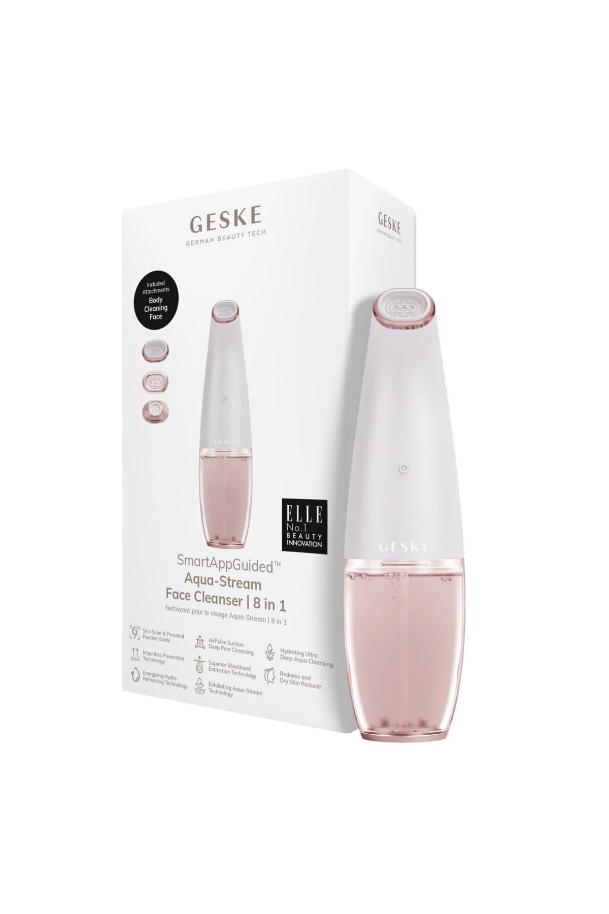 Geske-Aqua Stream Çift Başlıklı Siyah Nokta Ve Yüz Temizleme Cihazı | Aqua Stream Face Cleanser-Cilt Bakım Aletleri-12-roqelvaxirum.shop