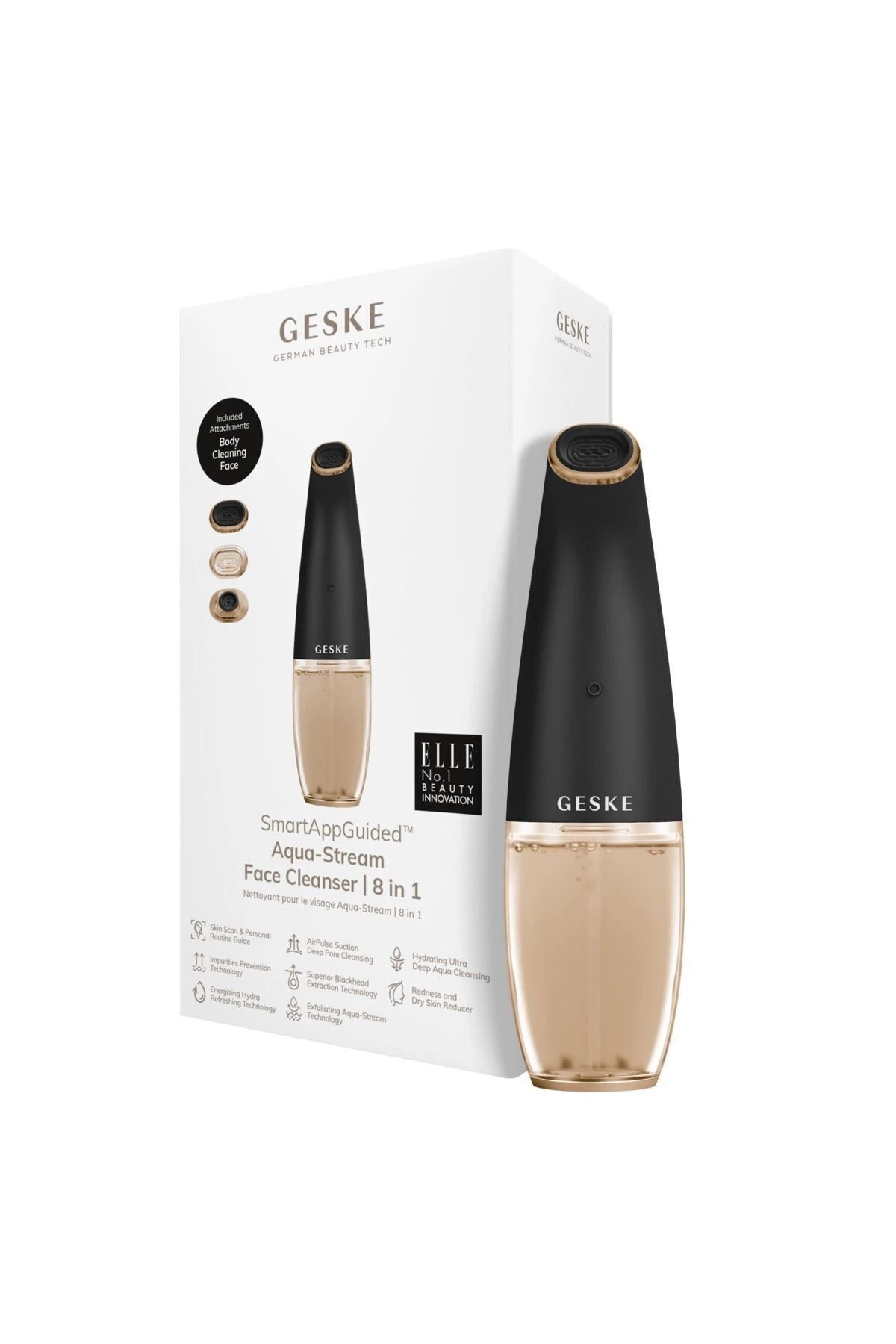 Geske-Aqua Stream Çift Başlıklı Siyah Nokta Ve Yüz Temizleme Cihazı | Aqua Stream Face Cleanser-Cilt Bakım Aletleri-25-roqelvaxirum.shop