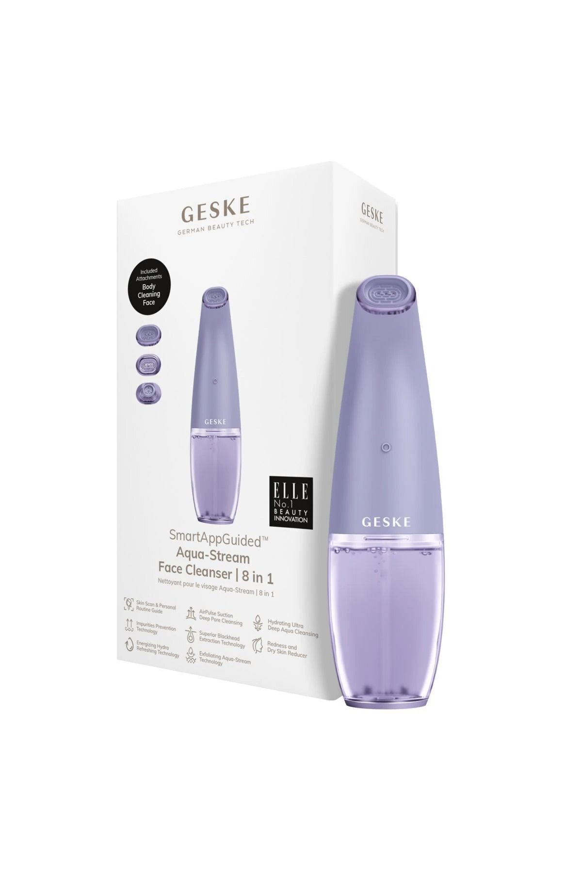Geske-Aqua Stream Çift Başlıklı Siyah Nokta Ve Yüz Temizleme Cihazı | Aqua Stream Face Cleanser-Cilt Bakım Aletleri-4-roqelvaxirum.shop