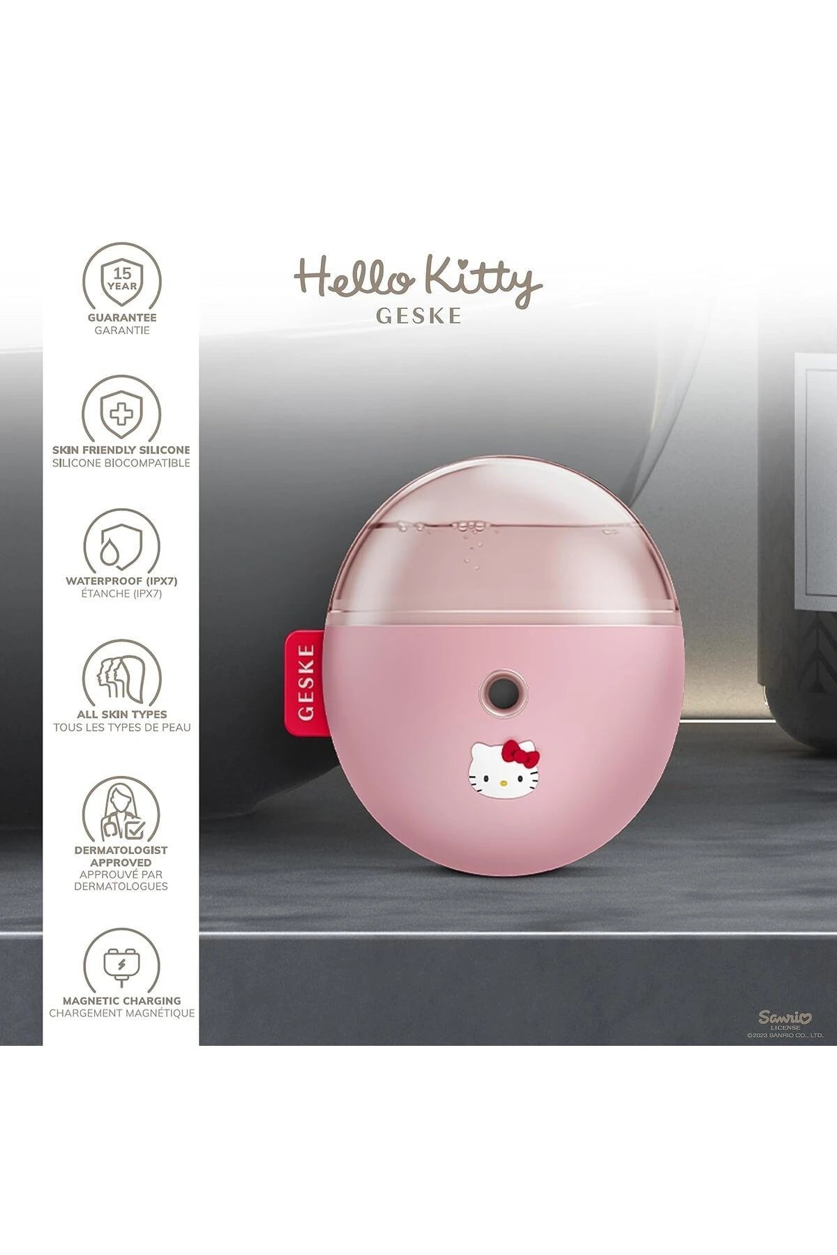 Geske-Hello Kitty Buharlı Cilt Nemlendirici Ve Yenileyici Yüz Bakım Cihazı | Facial Hydration Refresher-Cilt Bakım Aletleri-5-roqelvaxirum.shop