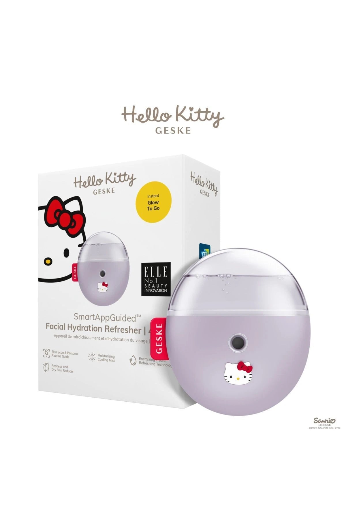 Geske-Hello Kitty Buharlı Cilt Nemlendirici Ve Yenileyici Yüz Bakım Cihazı | Facial Hydration Refresher-Cilt Bakım Aletleri-9-roqelvaxirum.shop