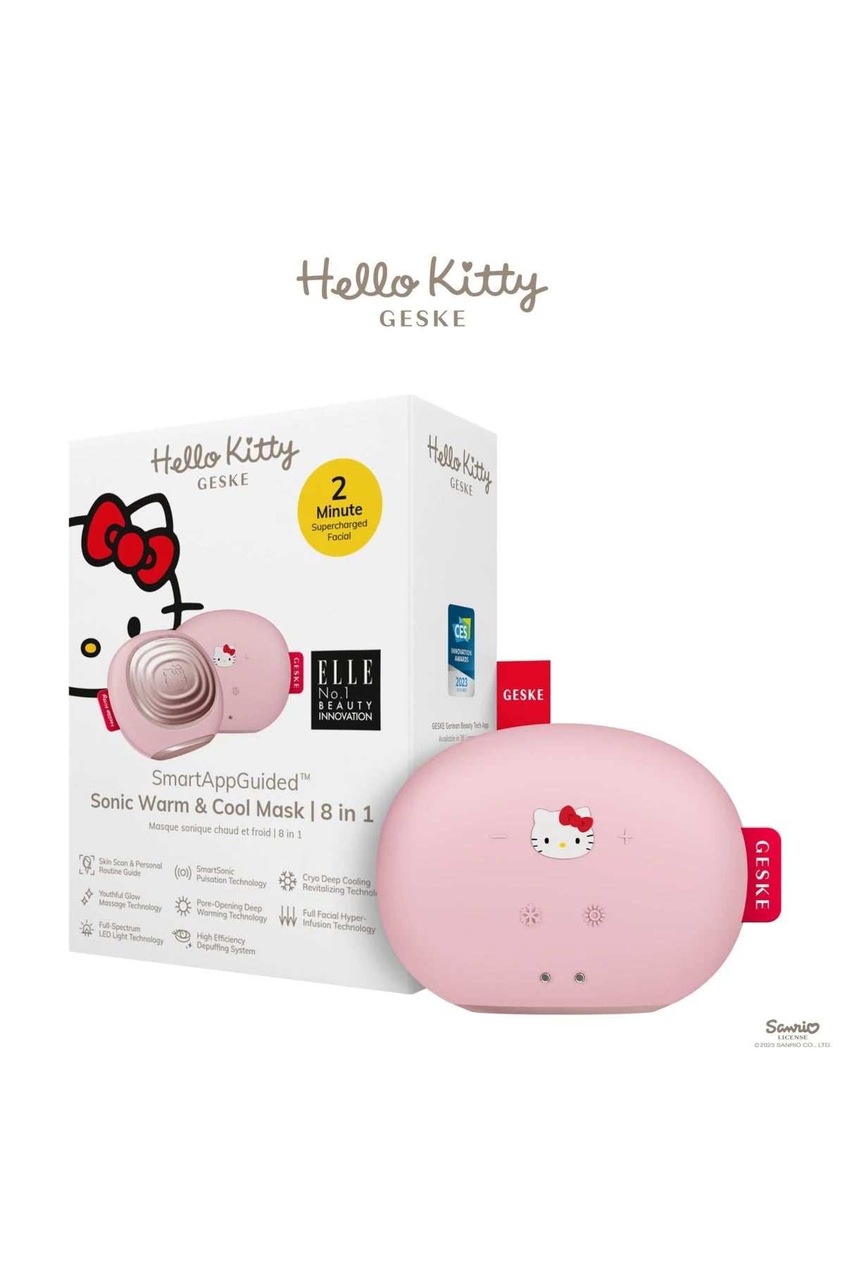 Geske-Hello Kitty Soğutma Ve Isıtmalı, Led Terapili Yüz Maskesi Bakım Cihazı | Sonic Warm & Cool Mask-Cilt Bakım Aletleri-1-roqelvaxirum.shop