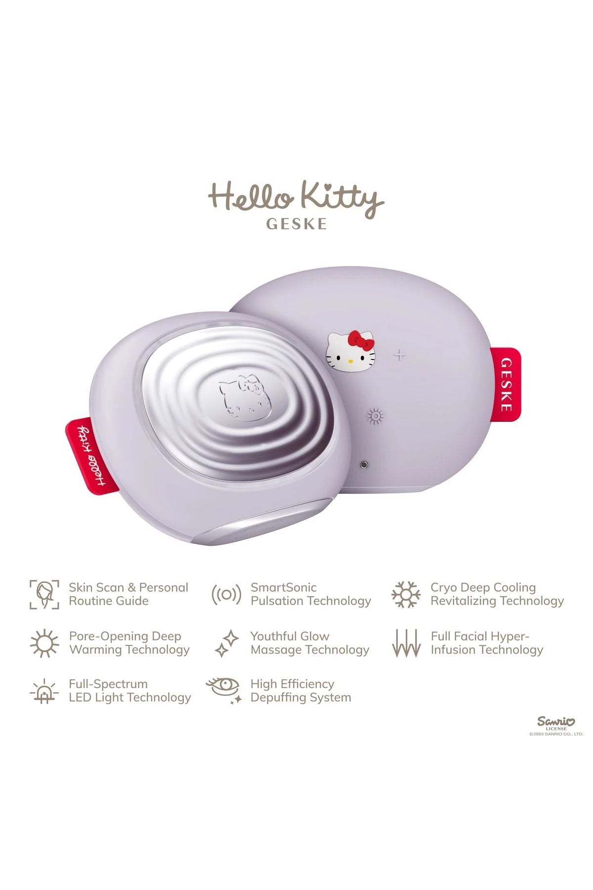Geske-Hello Kitty Soğutma Ve Isıtmalı, Led Terapili Yüz Maskesi Bakım Cihazı | Sonic Warm & Cool Mask-Cilt Bakım Aletleri-10-roqelvaxirum.shop