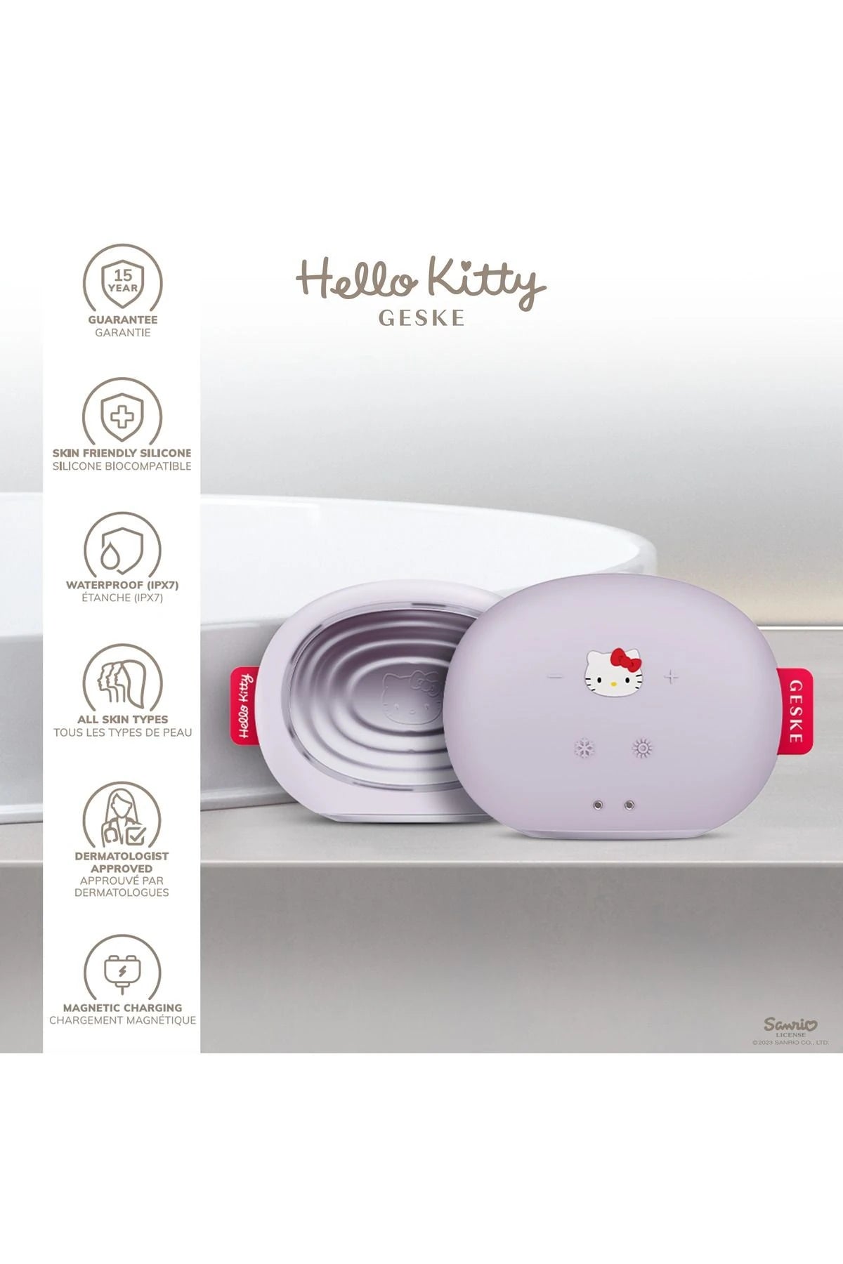 Geske-Hello Kitty Soğutma Ve Isıtmalı, Led Terapili Yüz Maskesi Bakım Cihazı | Sonic Warm & Cool Mask-Cilt Bakım Aletleri-11-roqelvaxirum.shop
