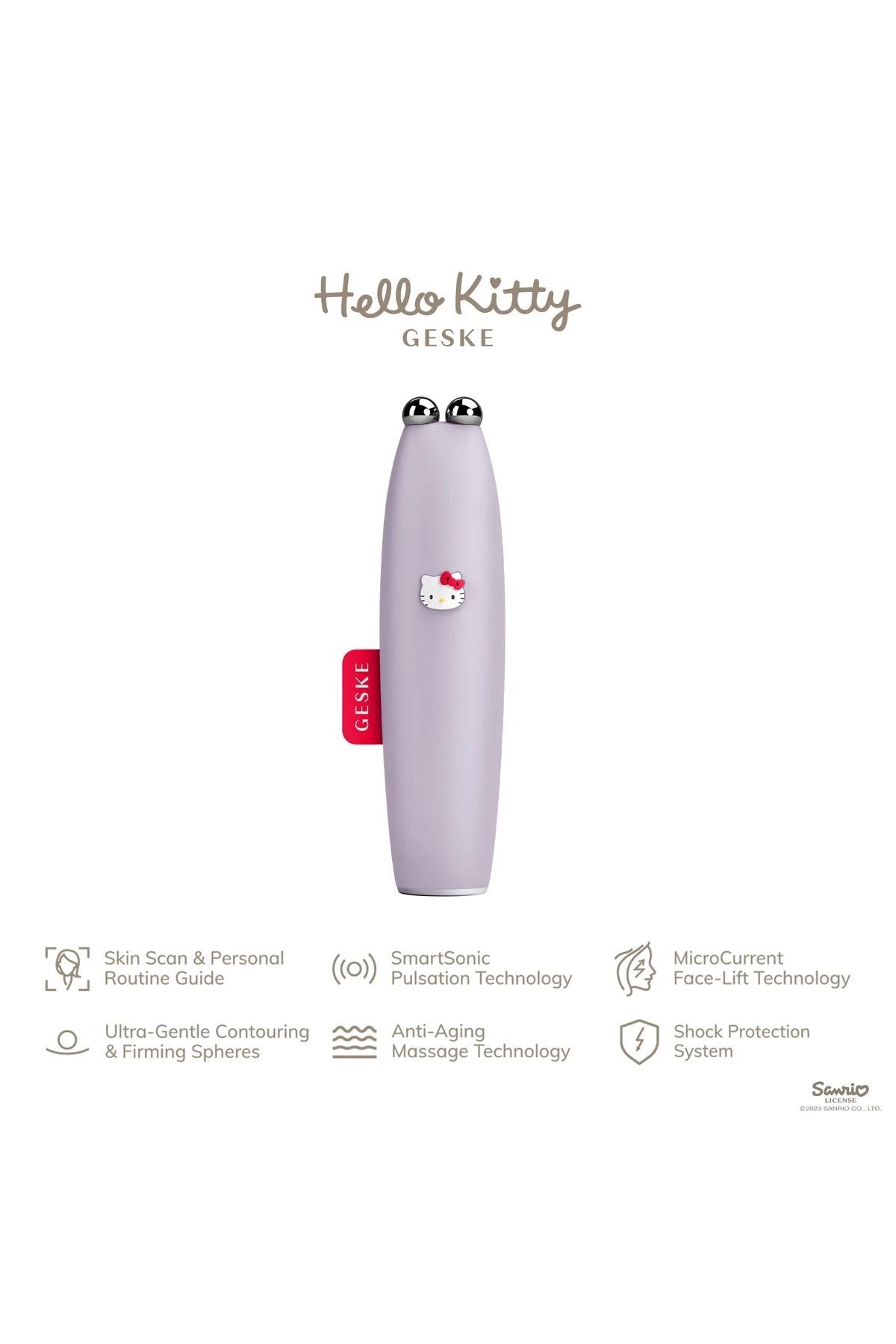 Geske-Hello Kitty Titreşimli Mikro Akım Yüz Sıkılaştırıcı Akıllı Kalem | Microcurrent Face Lift Pen-Cilt Bakım Aletleri-2-roqelvaxirum.shop