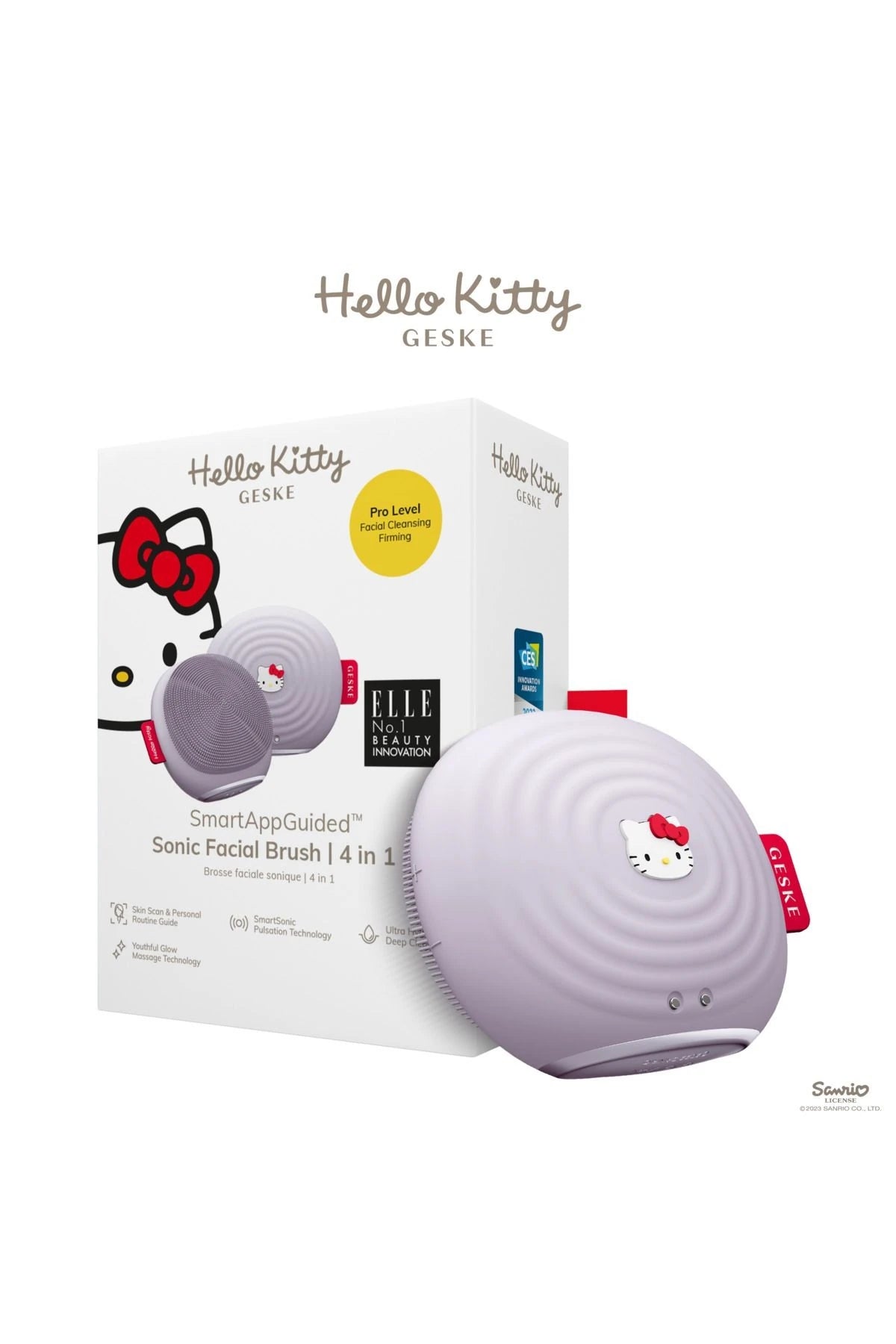 Geske-Hello Kitty Titreşimli Yüz Temizleme Ve Isılı Masaj Cihazı| Sonic Thermo Facial Brush-Cilt Bakım Aletleri-1-roqelvaxirum.shop