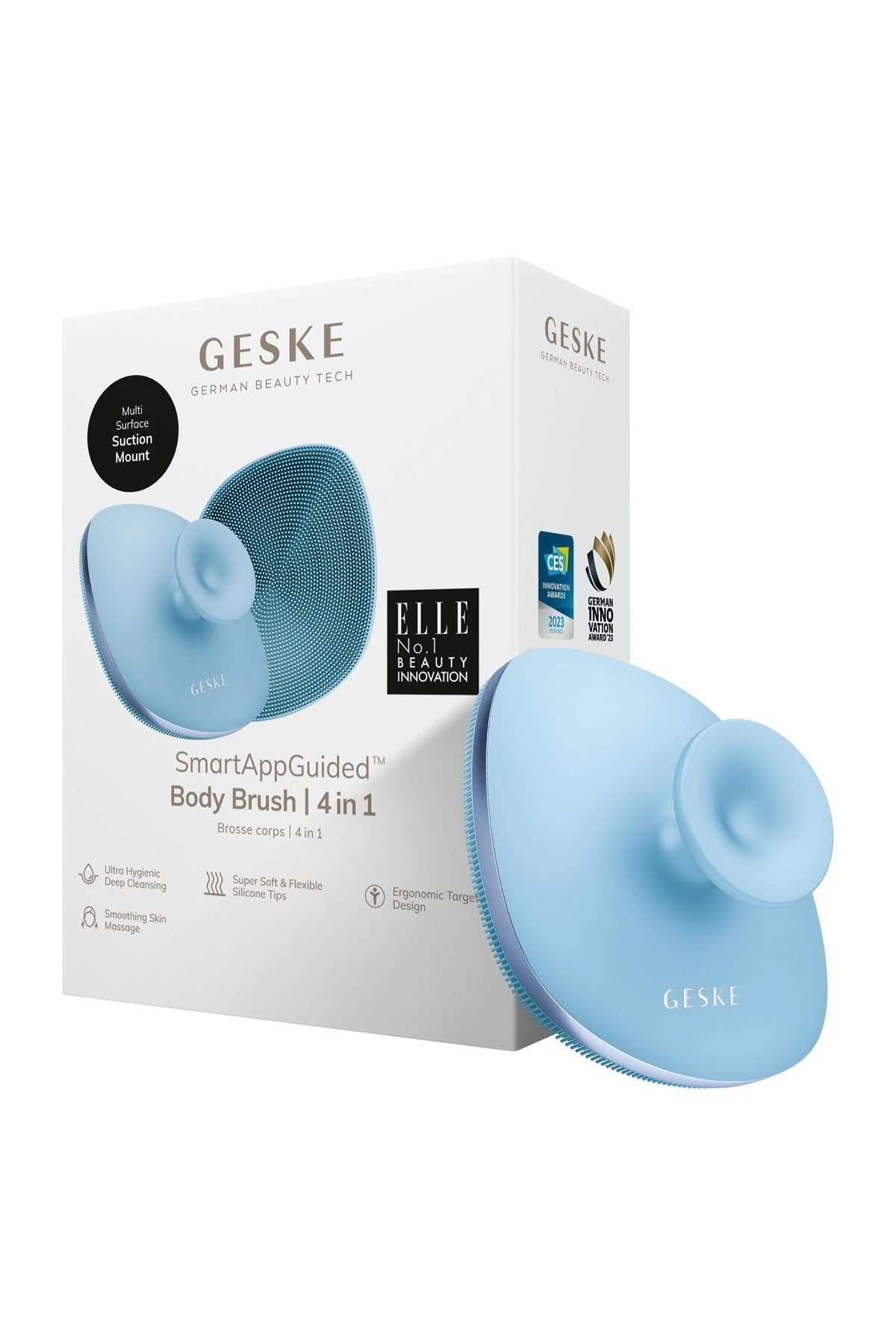 Geske-Metal Detaylı Yumuşak Silikonlu Vücut Temizleme Fırçası | Body Brush-Vücut Temizleyici-1-roqelvaxirum.shop