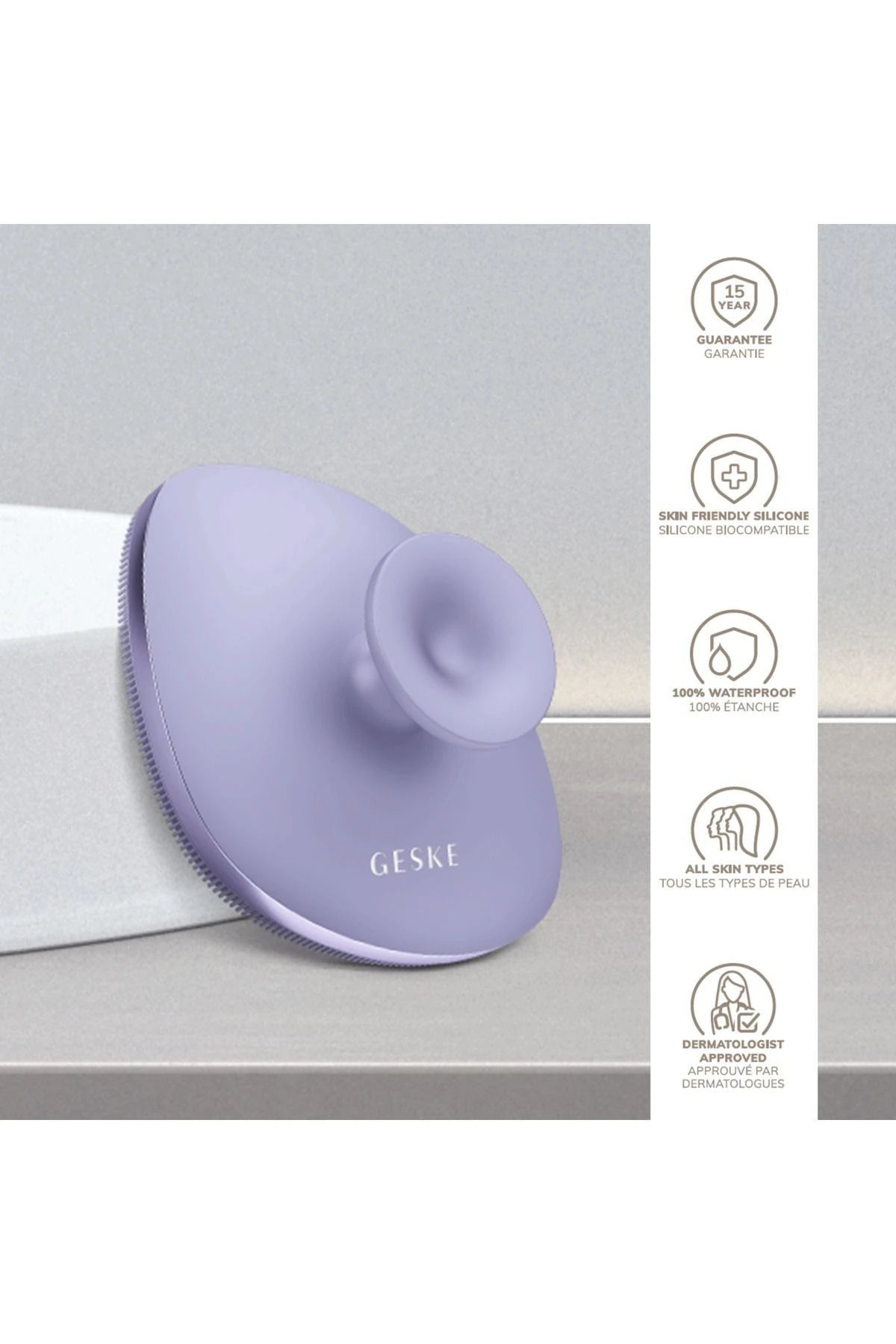 Geske-Metal Detaylı Yumuşak Silikonlu Vücut Temizleme Fırçası | Body Brush-Vücut Temizleyici-10-roqelvaxirum.shop