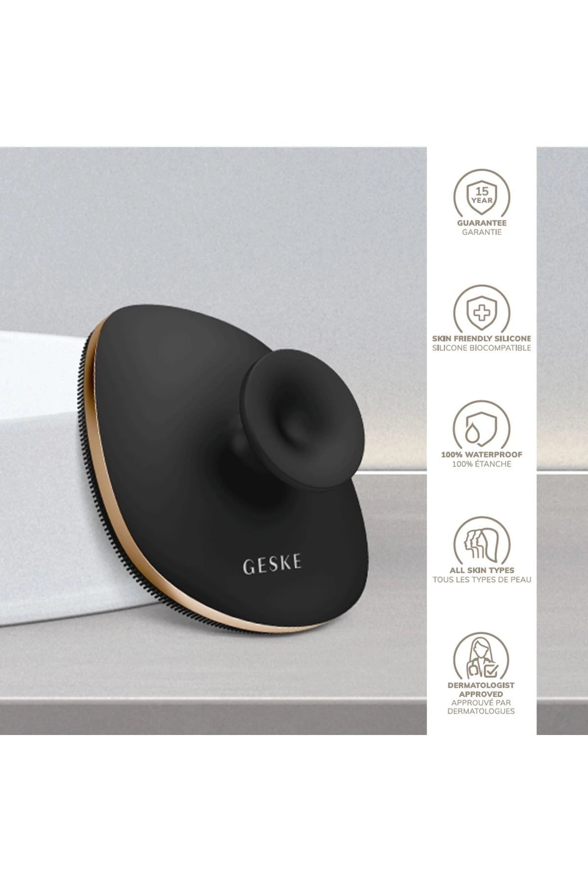 Geske-Metal Detaylı Yumuşak Silikonlu Vücut Temizleme Fırçası | Body Brush-Vücut Temizleyici-24-roqelvaxirum.shop