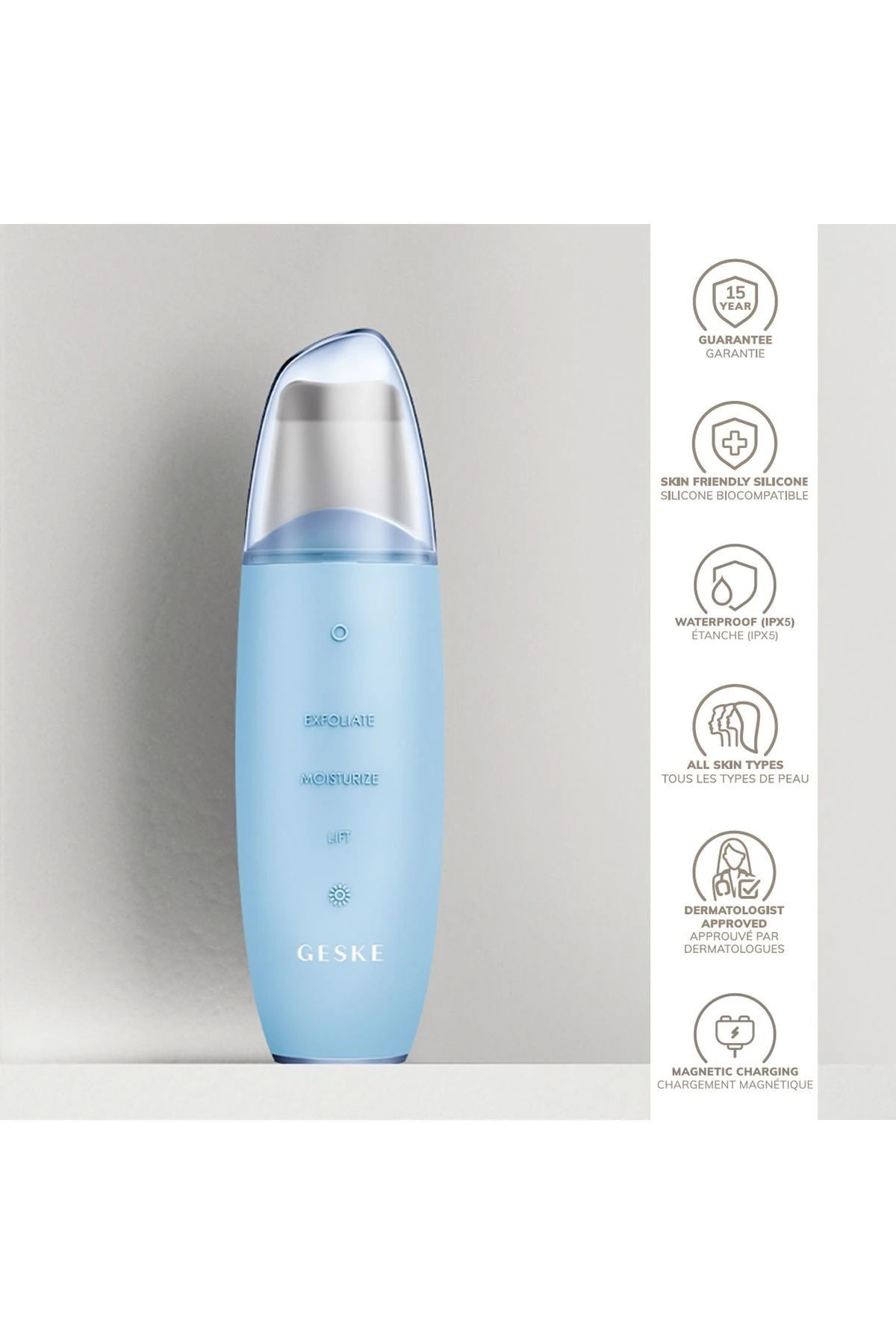Geske-Mikro Akım Siyah Nokta Temizleme Cihazı | Micro Current Skin Scrubber & Blackhead Remover-Cilt Bakım Aletleri-36-roqelvaxirum.shop