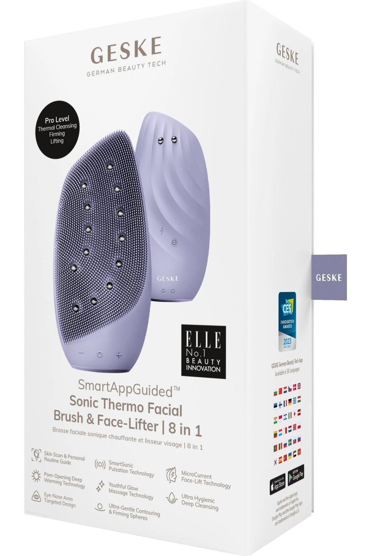 Geske-Mikro Akım Termal Yüz Temizleme Ve Cilt Sıkılaştırıcı Cihaz | Sonic Thermo Facial Brush Face Lifter-Cilt Bakım Aletleri-38-roqelvaxirum.shop