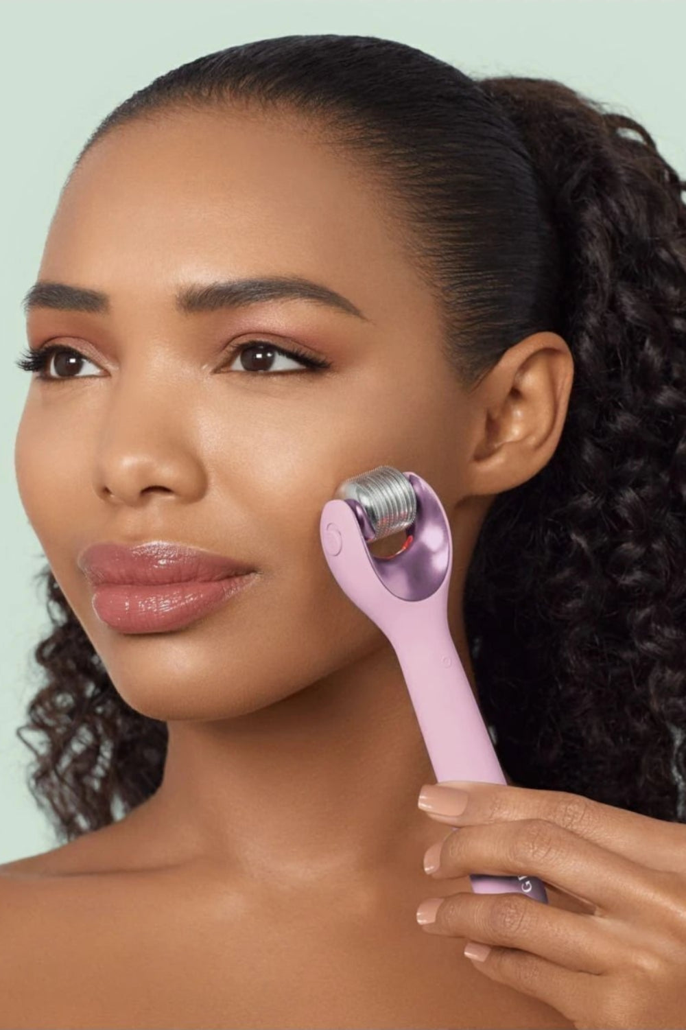 Geske-Mikro İğneli, Buz Başlığı, Pembe Kuvars Başlıklı Dermaroller Cihaz | Micro Needle Face Roller-Cilt Bakım Aletleri-12-roqelvaxirum.shop