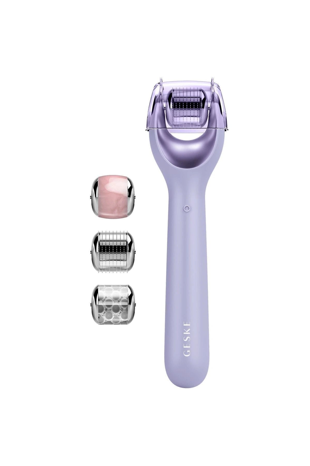 Geske-Mikro İğneli, Buz Başlığı, Pembe Kuvars Başlıklı Dermaroller Cihaz | Micro Needle Face Roller-Cilt Bakım Aletleri-25-roqelvaxirum.shop