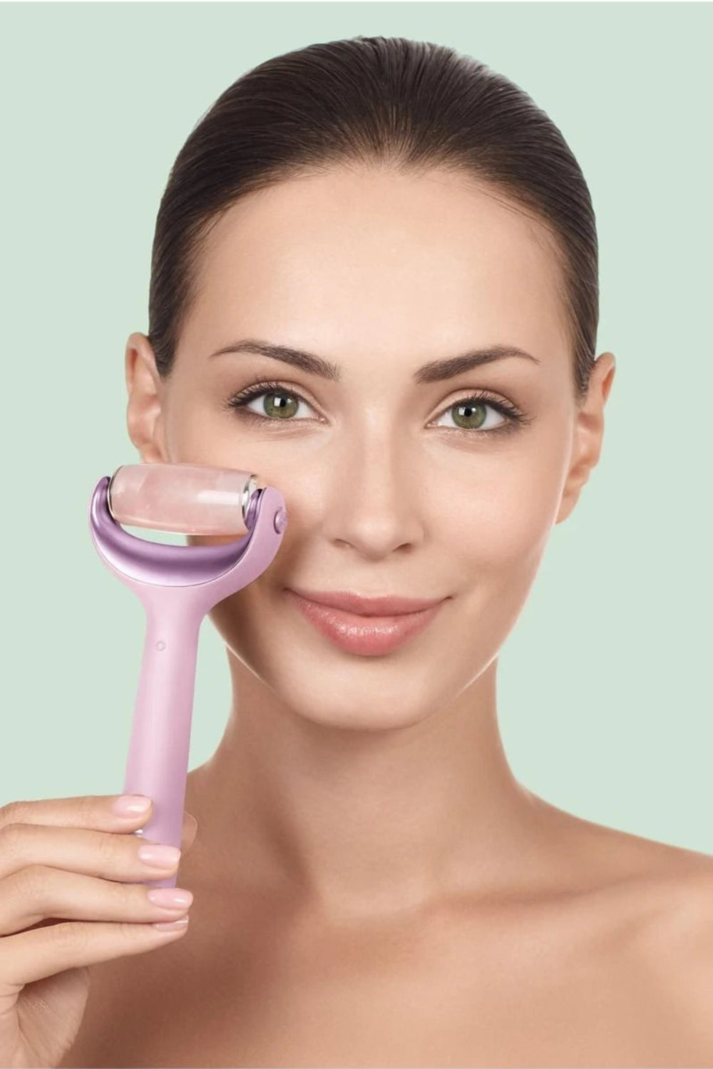 Geske-Mikro İğneli, Buz Başlığı, Pembe Kuvars Başlıklı Dermaroller | Micro Needle Face & Body Roller-Cilt Bakım Aletleri-4-roqelvaxirum.shop
