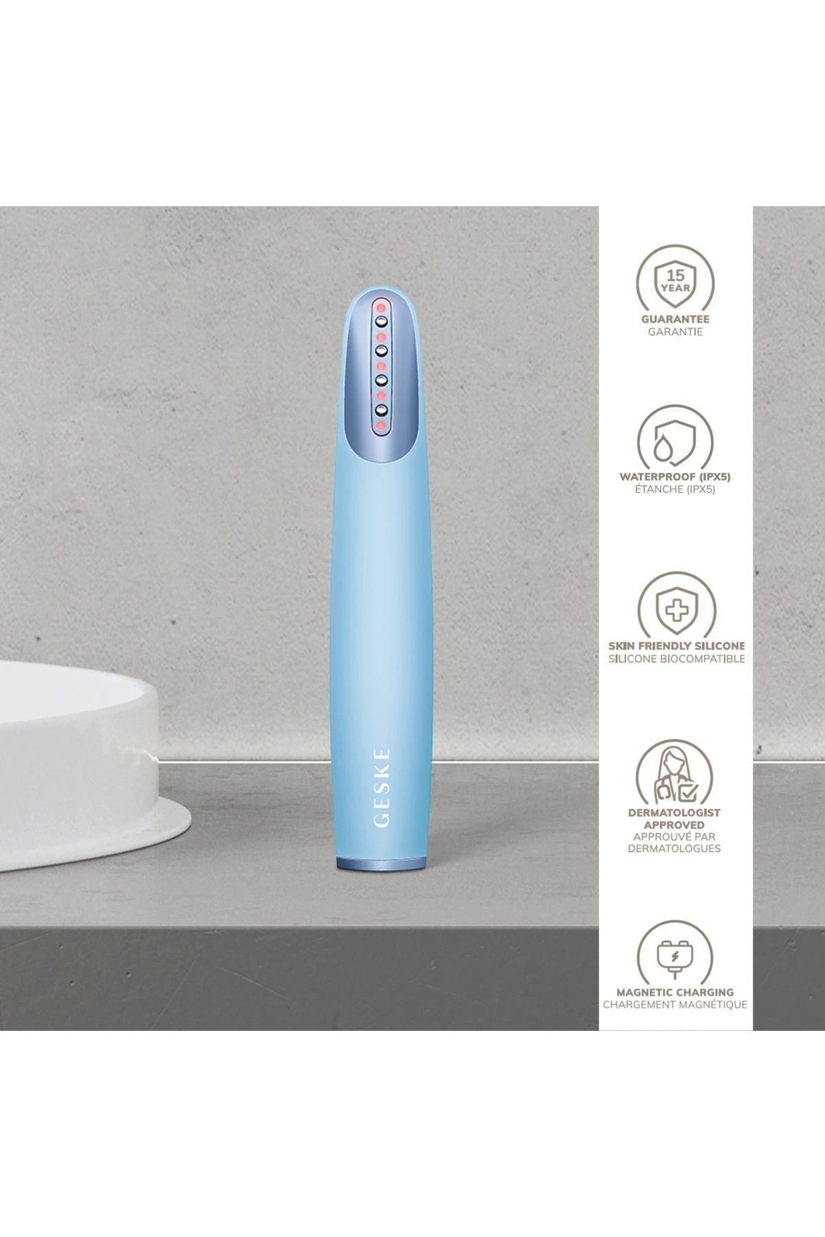 Geske-Titreşimli Kırmızı Led Terapili Sıkılaştırıcı Yüz Bakım Cihazı | Skin Firming Wand-Cilt Bakım Aletleri-17-roqelvaxirum.shop