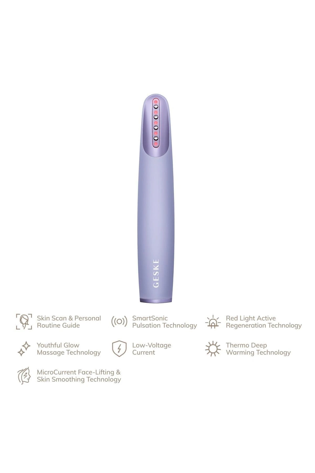 Geske-Titreşimli Kırmızı Led Terapili Sıkılaştırıcı Yüz Bakım Cihazı | Skin Firming Wand-Cilt Bakım Aletleri-23-roqelvaxirum.shop