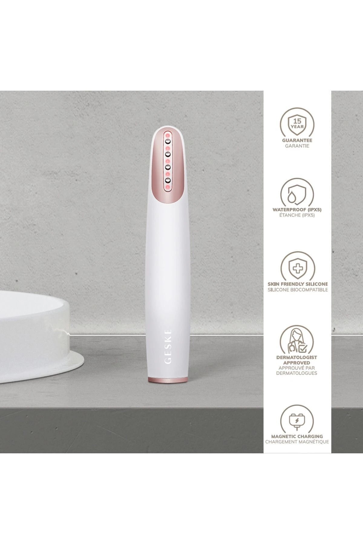 Geske-Titreşimli Kırmızı Led Terapili Sıkılaştırıcı Yüz Bakım Cihazı | Skin Firming Wand-Cilt Bakım Aletleri-31-roqelvaxirum.shop