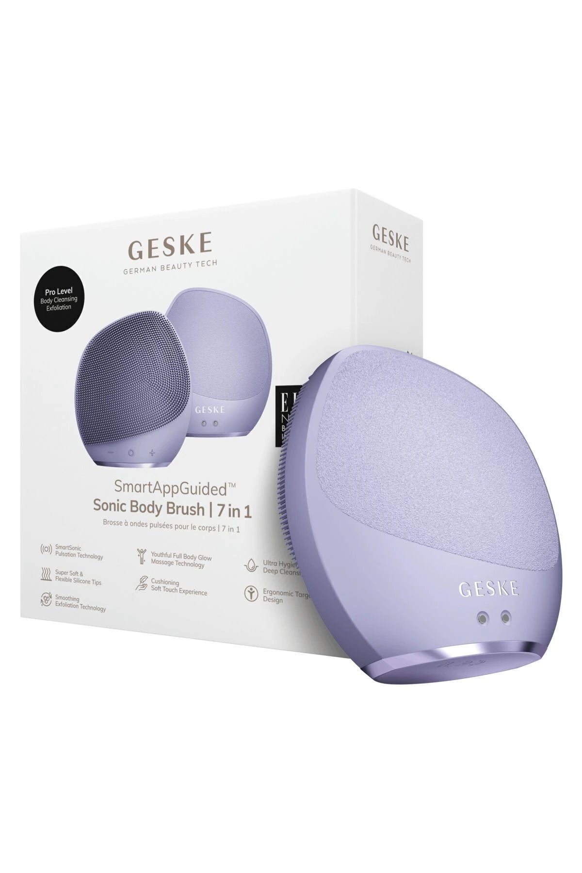 Geske-Titreşimli Vücut Fırçası Ve Yoğun Eksfoliyatör | Sonic Body Brush & Intensive Exfoliator-Cilt Bakım Aletleri-19-roqelvaxirum.shop