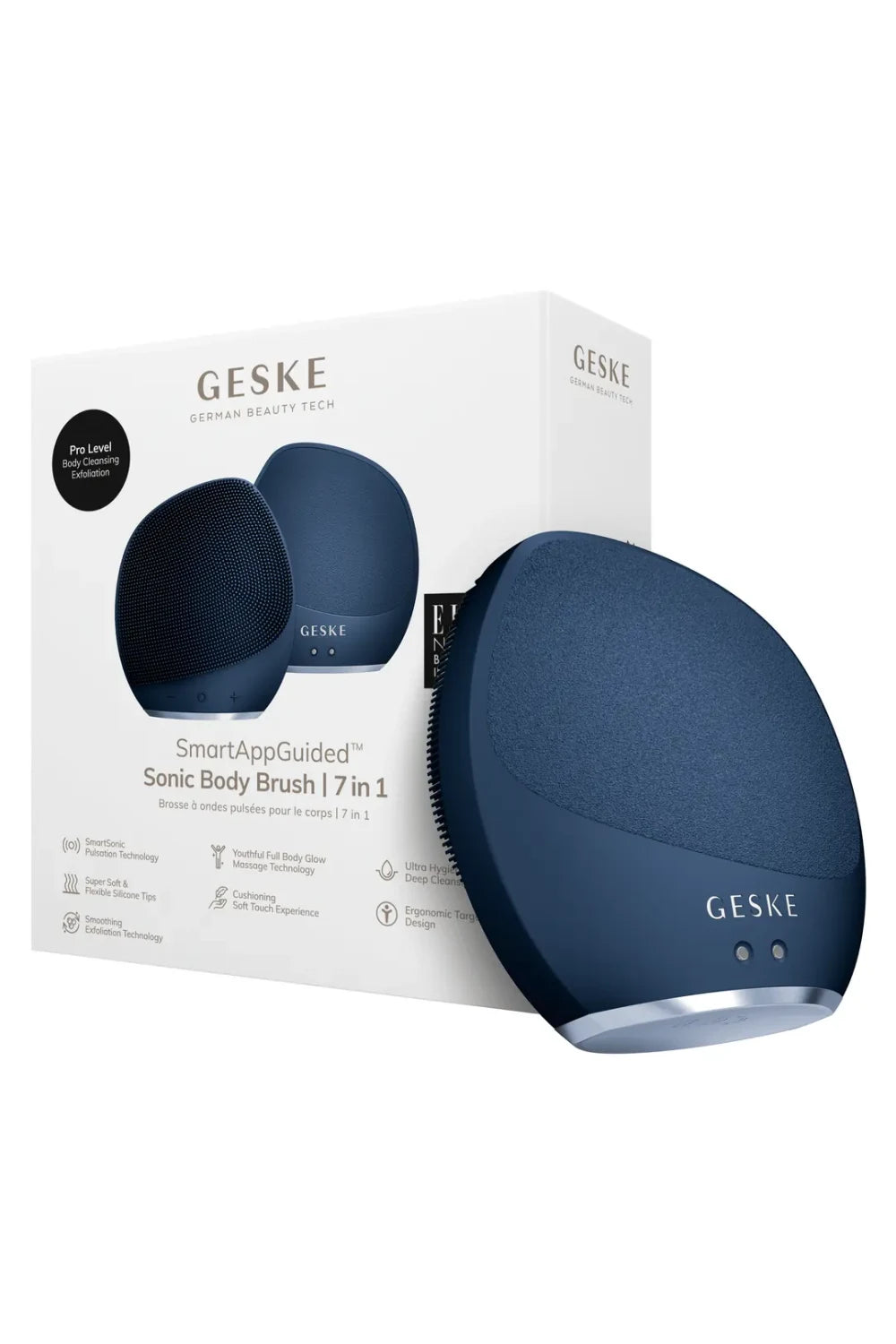 Geske-Titreşimli Vücut Fırçası Ve Yoğun Eksfoliyatör | Sonic Body Brush & Intensive Exfoliator-Cilt Bakım Aletleri-2-roqelvaxirum.shop