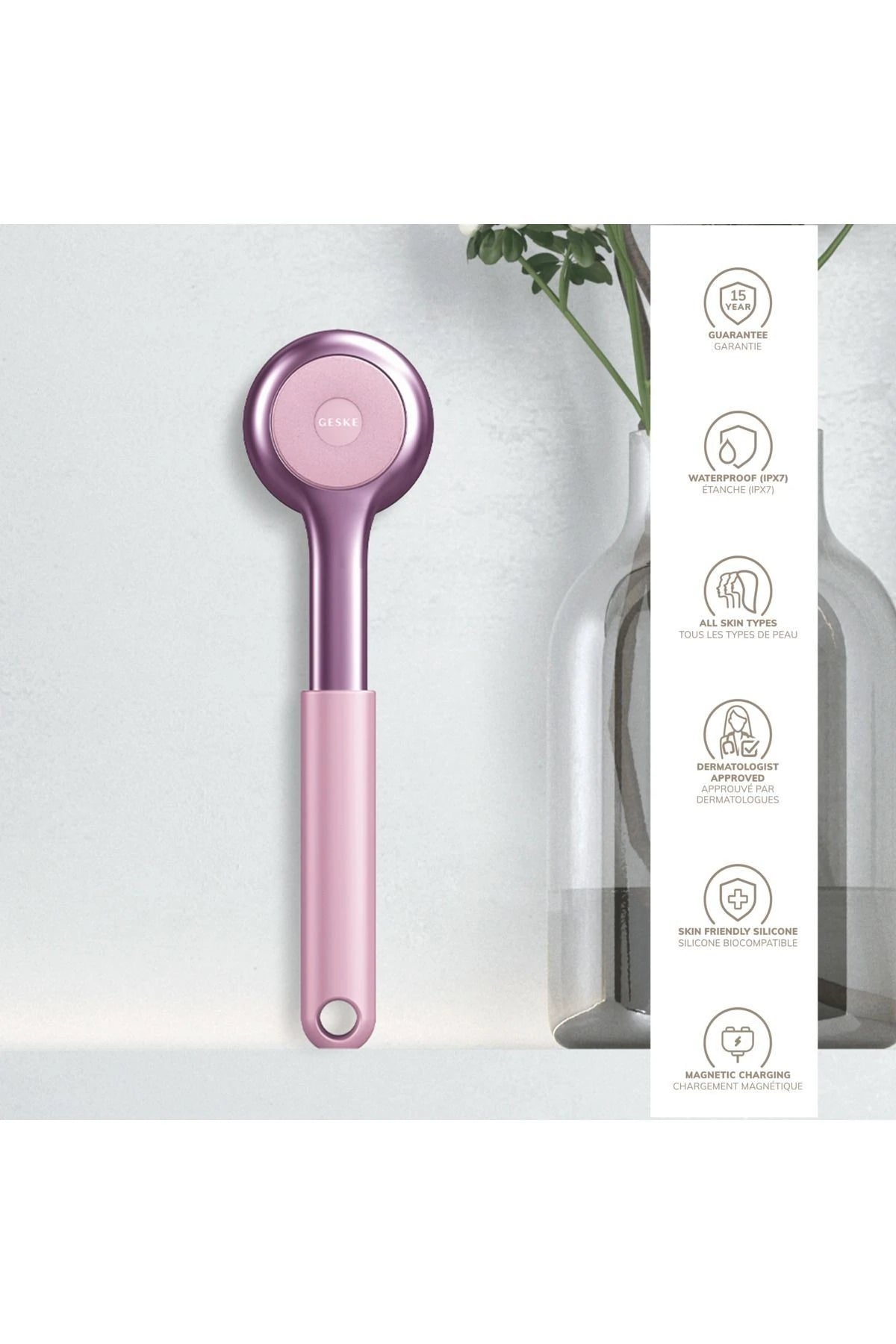 Geske-Vücut Temizleme Cihazı | Sonic Full Body Brush & Intensive Exfoliator-Cilt Bakım Aletleri-3-roqelvaxirum.shop