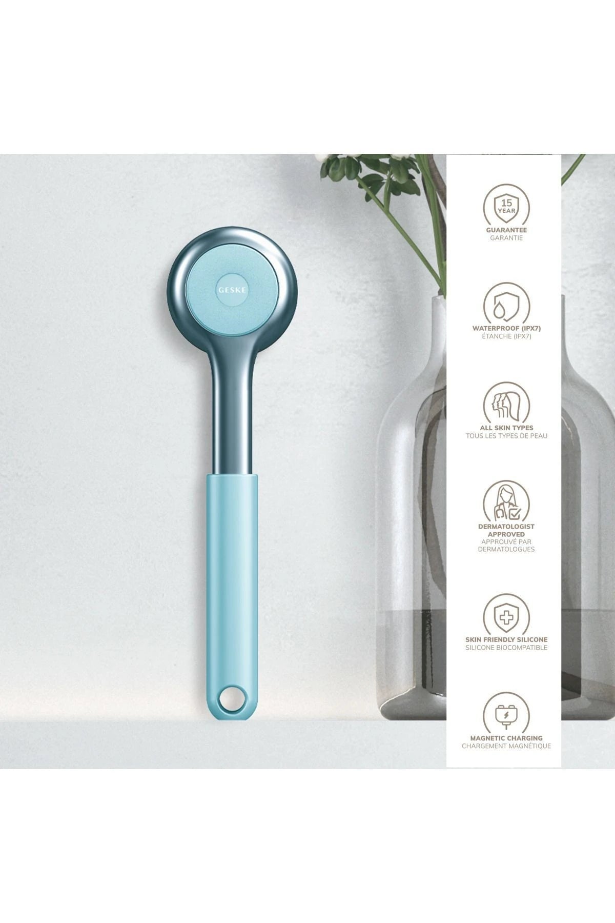 Geske-Vücut Temizleme Cihazı | Sonic Full Body Brush & Intensive Exfoliator-Cilt Bakım Aletleri-44-roqelvaxirum.shop