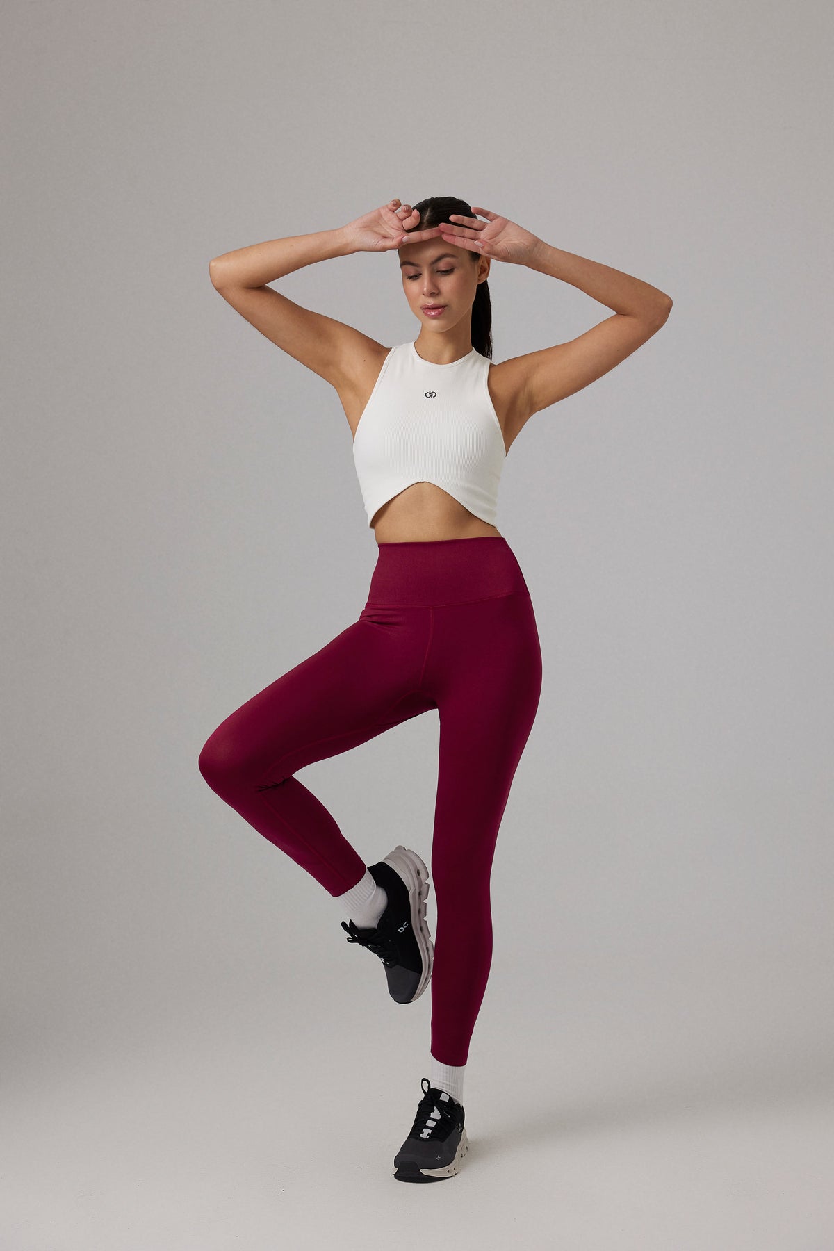 Glo Studio-Athena Seamless Legging Bordeaux-Tayt-2-roqelvaxirum.shop
