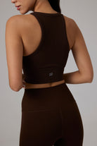 Glo Studio-Zola Seamless Crop Mocha-Crop Top-5-roqelvaxirum.shop
